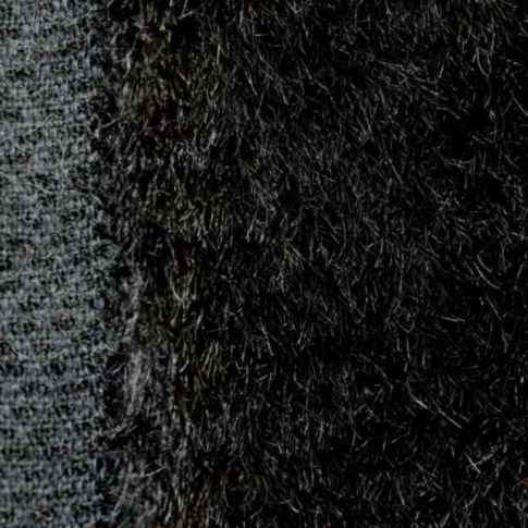 24mm Straight Black Mohair