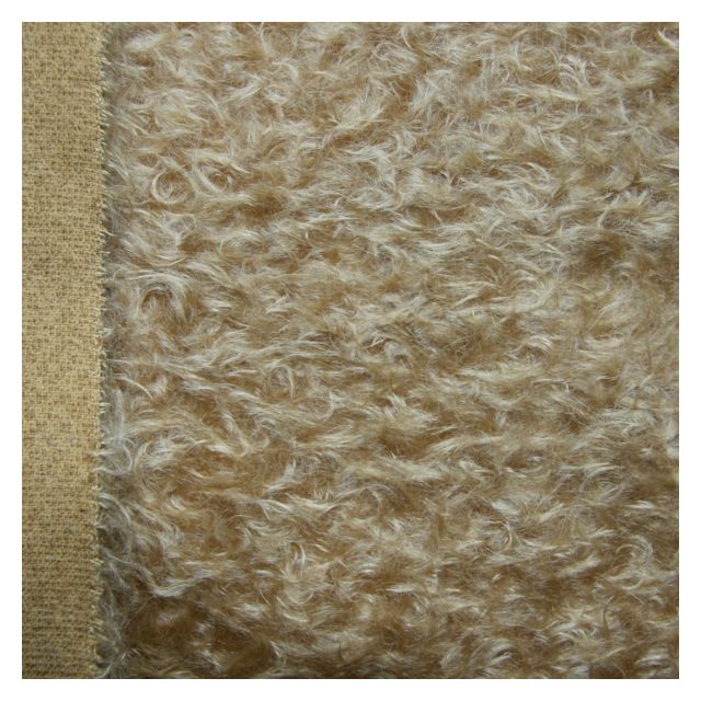 17mm Dense Antique Gold Ratinee Mohair